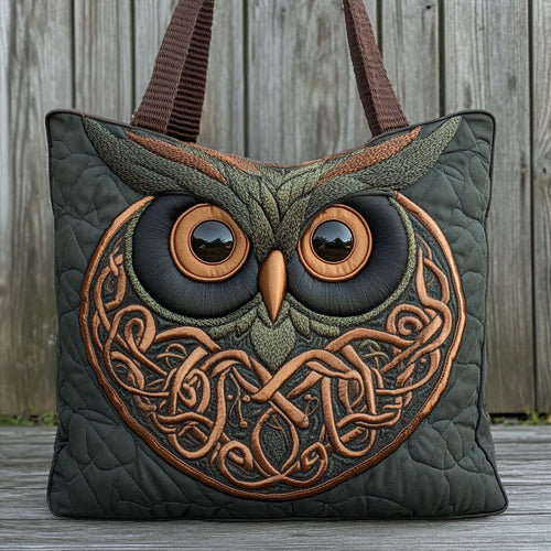 Ancient Owl CW1311033CL Quilted Tote Bag
