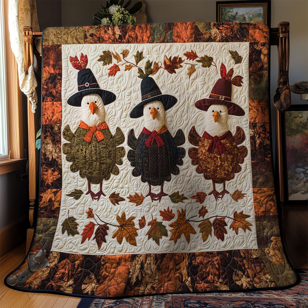 Turkey Parade WN1511061CL Quilt