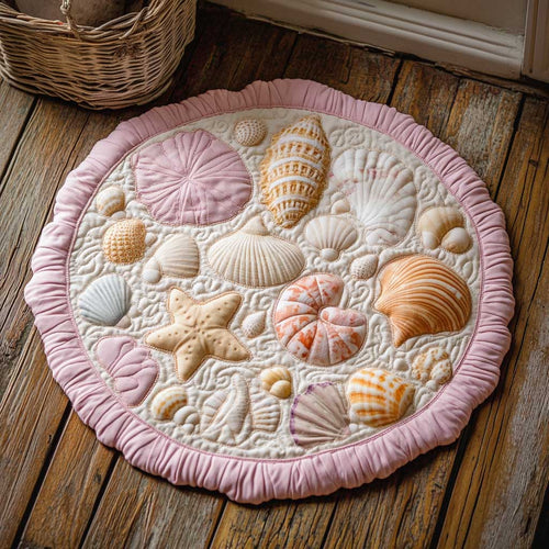Snail Shell CQ1505025CL Quilted Round Mat