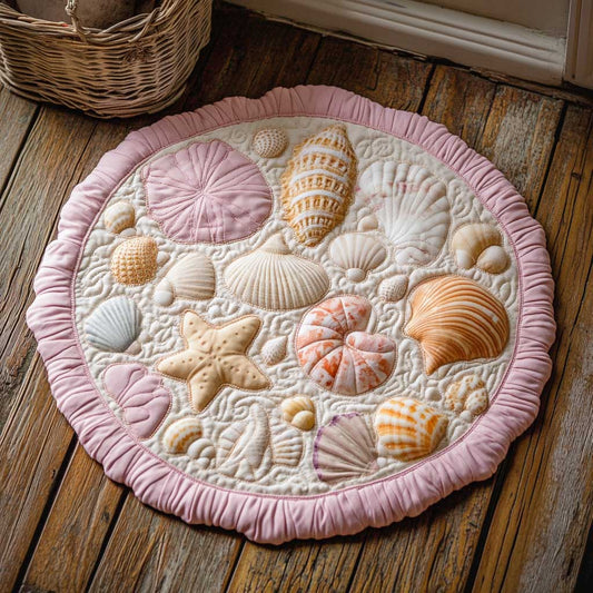 Snail Shell CQ1505025CL Quilted Round Mat