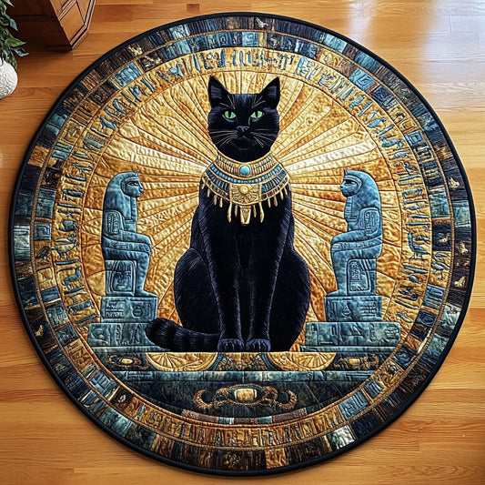 Pharaoh Bastet CW0108019CL Quilted Round Mat