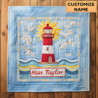 Lighthouse Path WN3107030CL Personalized Baby Quilt