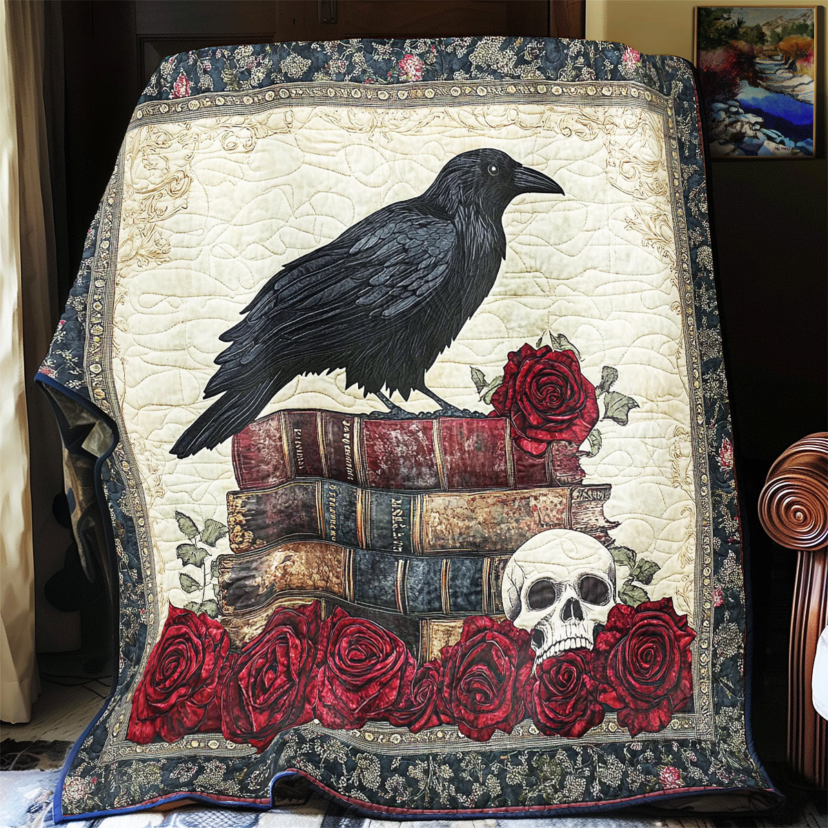 Mystic Raven Rose CW0901060CL Quilt