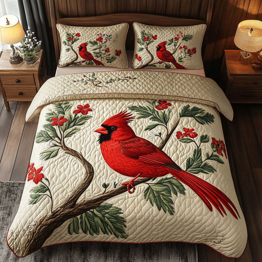 Red Cardinal WJ2204017CL Duvet Cover Set
