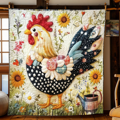 Chicken Charm WJ3112008CL Quilt