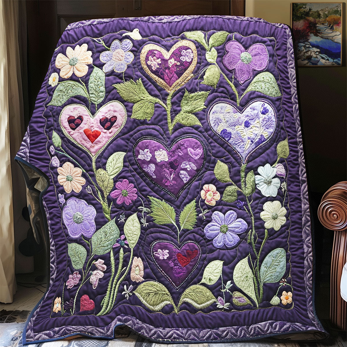Lilac Love Patchwork YR2001002CL Quilt