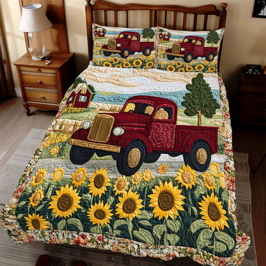 Truck Sunflower WX2111088CL Duvet Cover Set