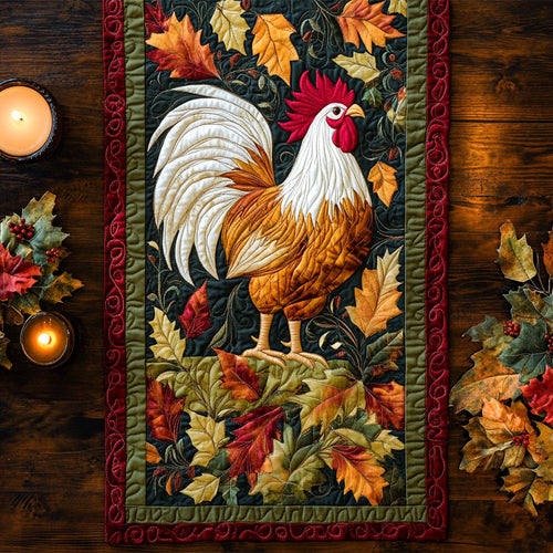 Farmhouse Feathered CM1305004CL Quilted Table Runner