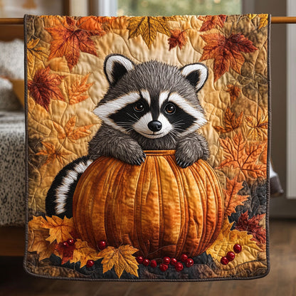 Maple Leaf Raccoon WY2508046CL Quilt