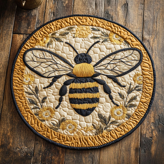 Bee Charm CP0309015CL Quilted Round Mat