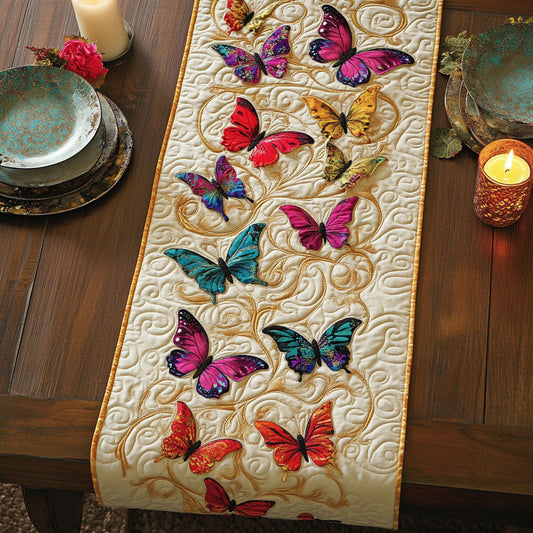 Butterfly CW2205412CL Quilted Table Runner