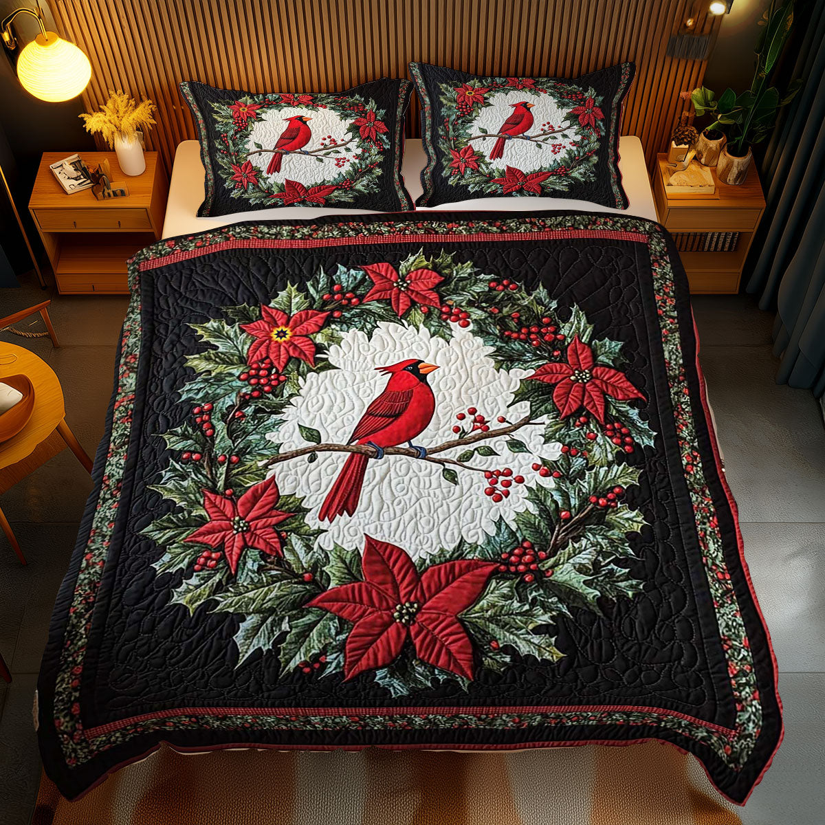 Christmas Cardinal Symbol WP2311009CL Duvet Cover Set