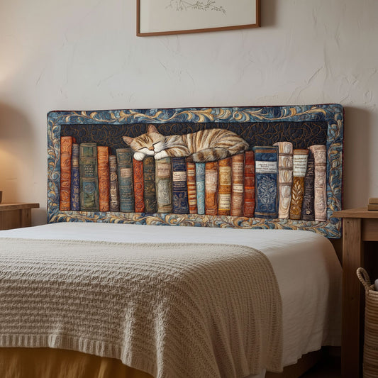 Literary Cat CP1212021CL Quilted Headboard Slipcover