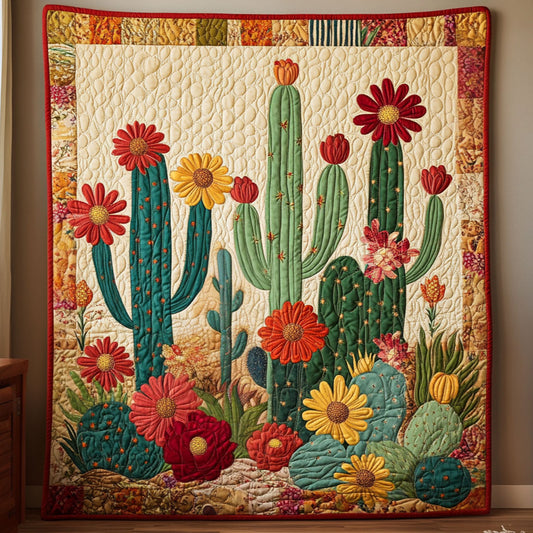 Desert Cactus Bloom Flower DH1109010CL Quilt