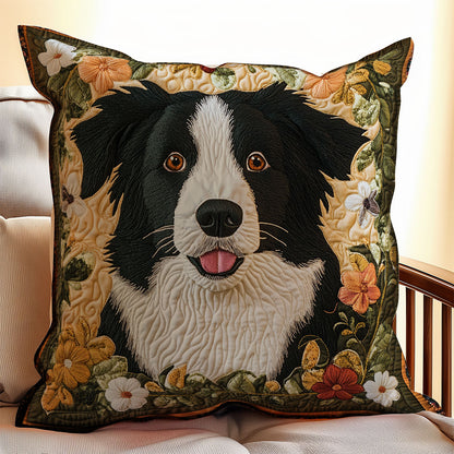 Adorable Border Collie WX1802117CL Quilt Pillow Case