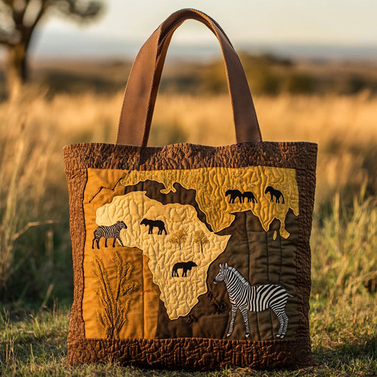 African Wild WN2309014CL Quilted Tote Bag