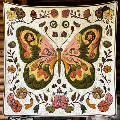 Antique Embroidered Butterfly WJ1402002CL Quilt