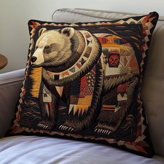 Bear Native American WX2101060CL Quilt Pillow Case