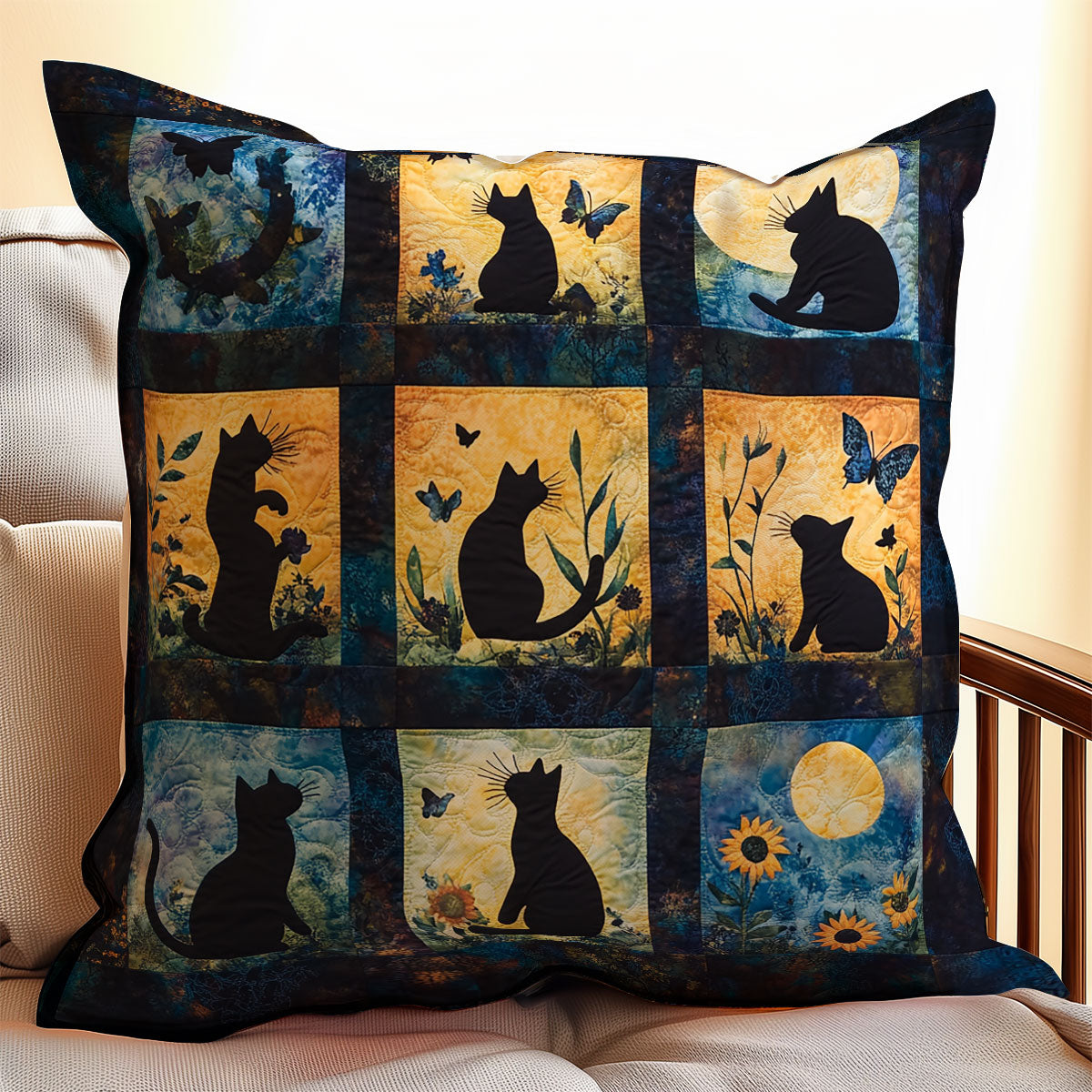 Black Cat WX1302209CL Quilt Pillow Case