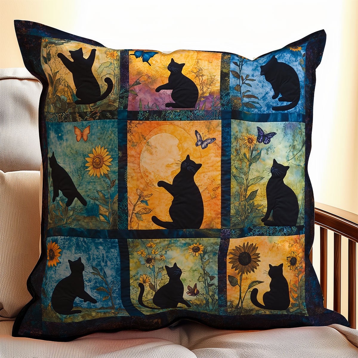 Black Cat WX1302211CL Quilt Pillow Case