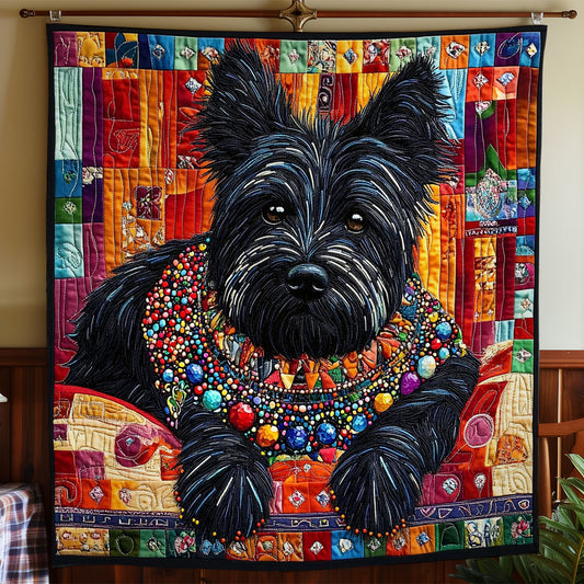 Black Terrier WY1001109CL Quilt