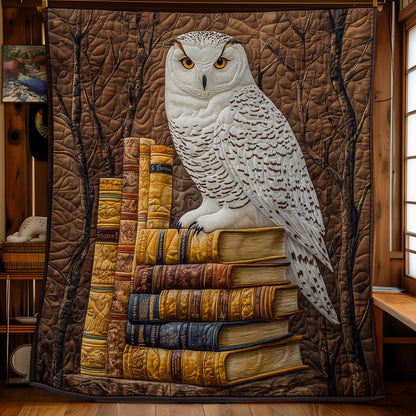 Books And Owl WY1001110CL Quilt