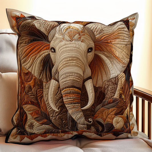 Brown Elephant WX0802116CL Quilt Pillow Case