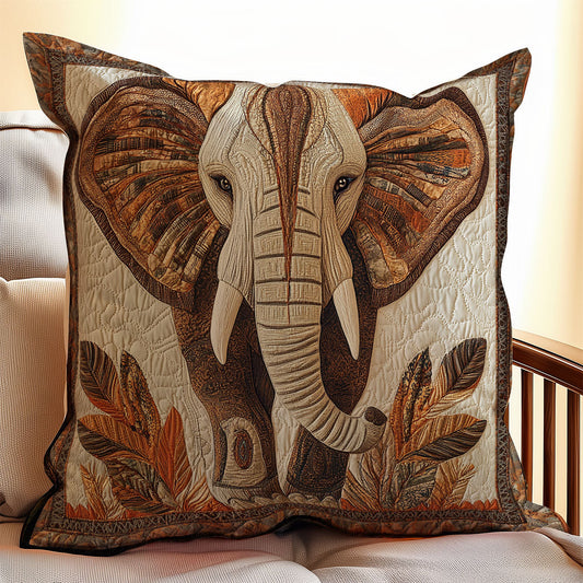 Brown Elephant WX0802123CL Quilt Pillow Case