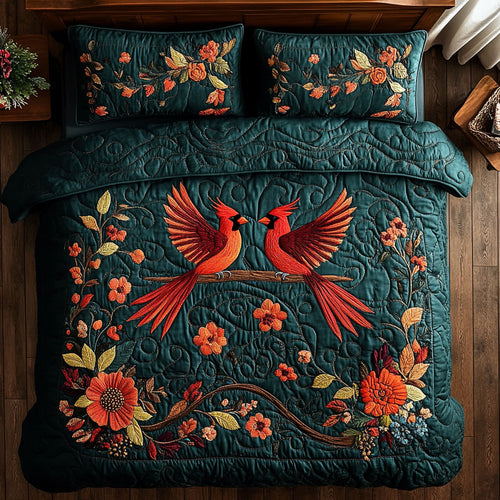 Cardinal Bird WJ3012026CL Duvet Cover Set