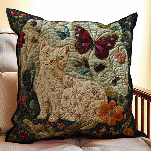 Cat Butterfly WX1302232CL Quilt Pillow Case