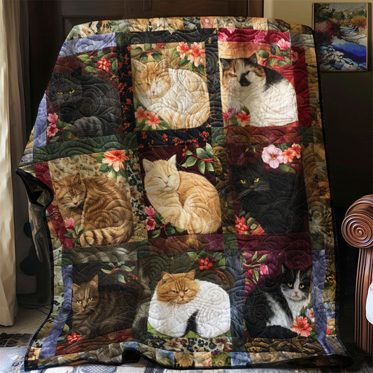 Vintage Cat Breeds YR2408002CL Quilt