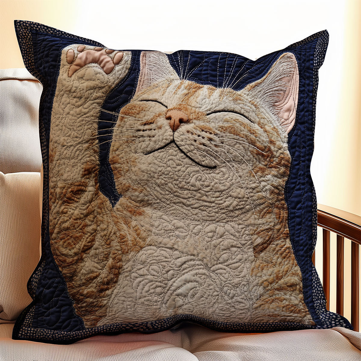 Cat Sleeping WX0702094CL Quilt Pillow Case