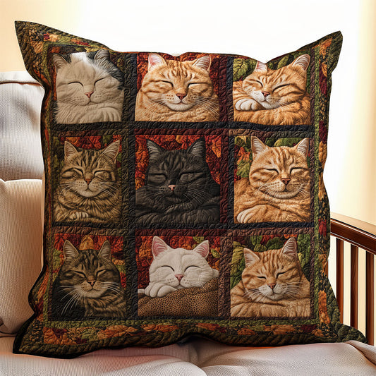 Cat Sleeping WX1302237CL Quilt Pillow Case