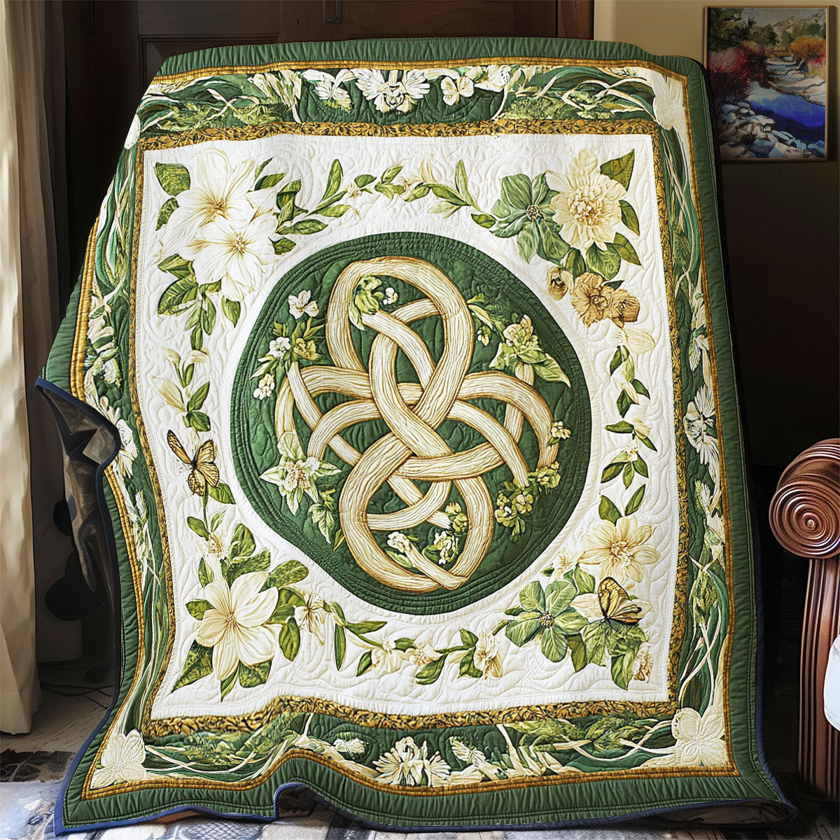 Celtic KInot In Garden WY1001119CL Quilt