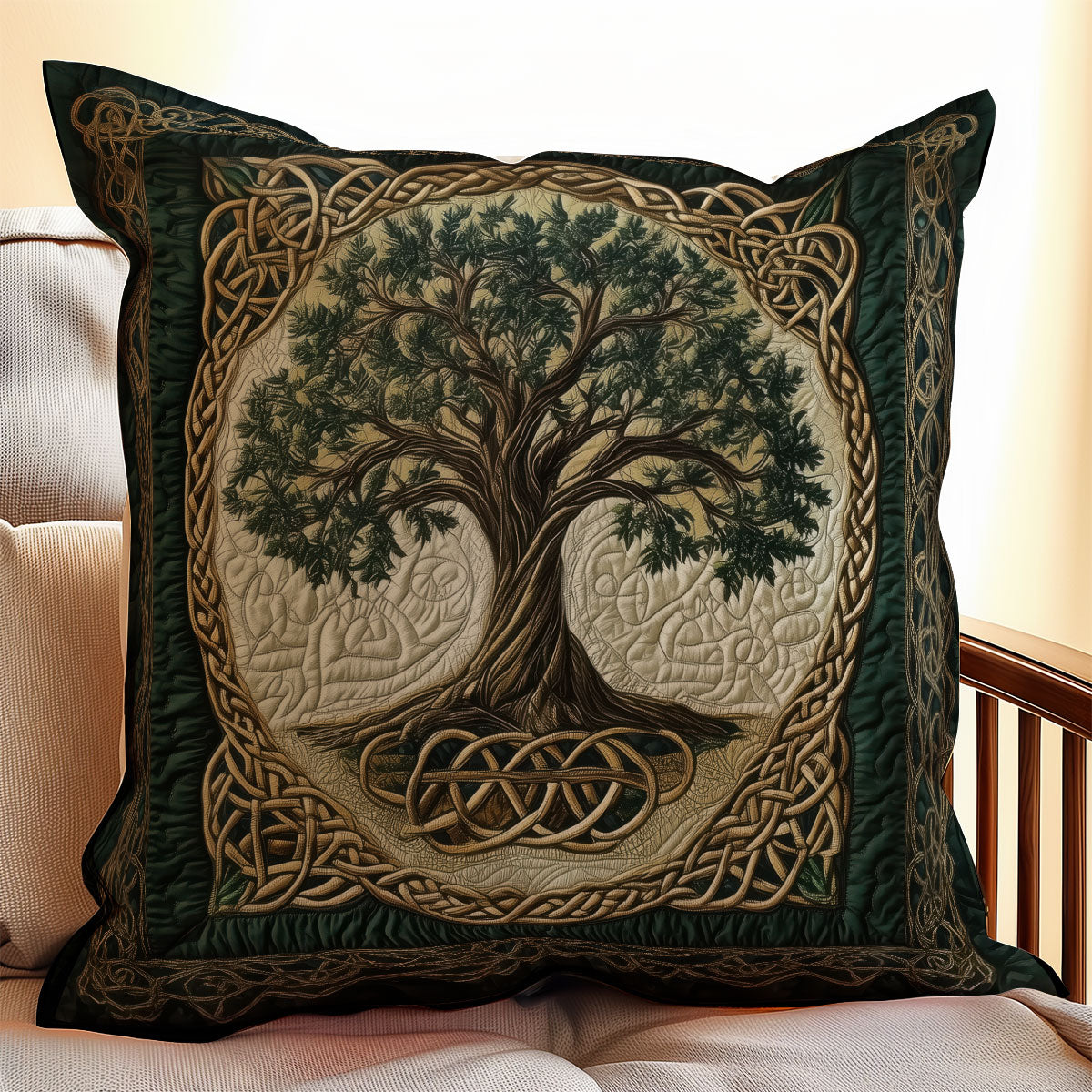 Celtic Tree WX0802127CL Quilt Pillow Case