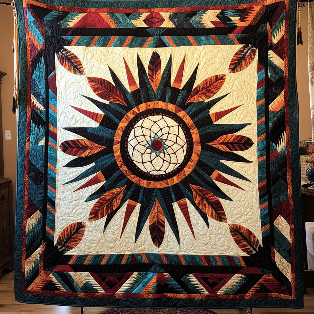 Center Tribal Dreamcatcher WY1507034CL Quilt