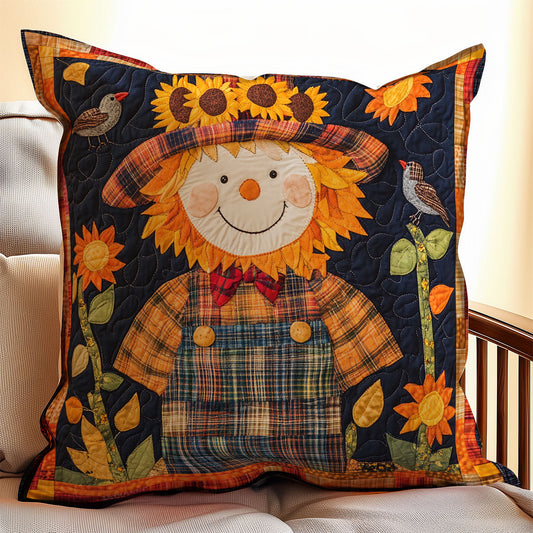 Cheerful Scarecrow WX1302238CL Quilt Pillow Case