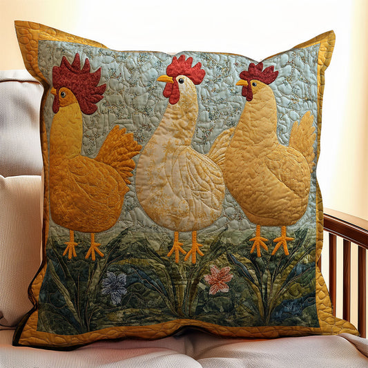 Chicken WX06020119CL Quilt Pillow Case