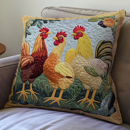 Chicken WX06020122CL Quilt Pillow Case