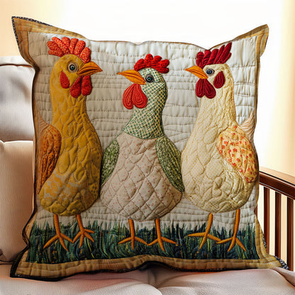 Chicken WX06020123CL Quilt Pillow Case