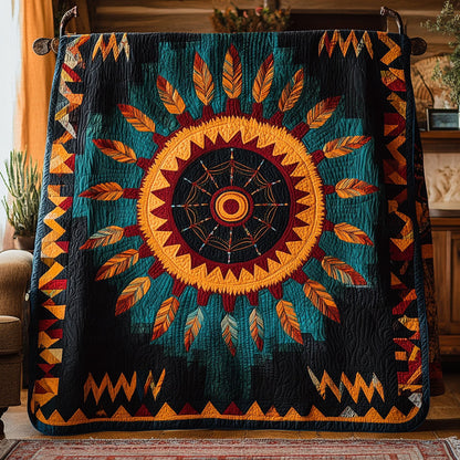 Circle Native Feather WY1507035CL Quilt