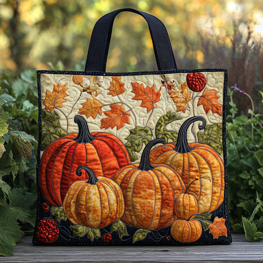 Classic Pumpkin WN2409008CL Quilted Tote Bag