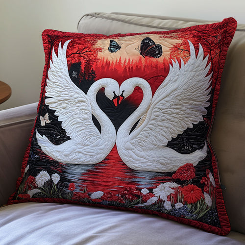 Couple Swan WX2101103CL Quilt Pillow Case