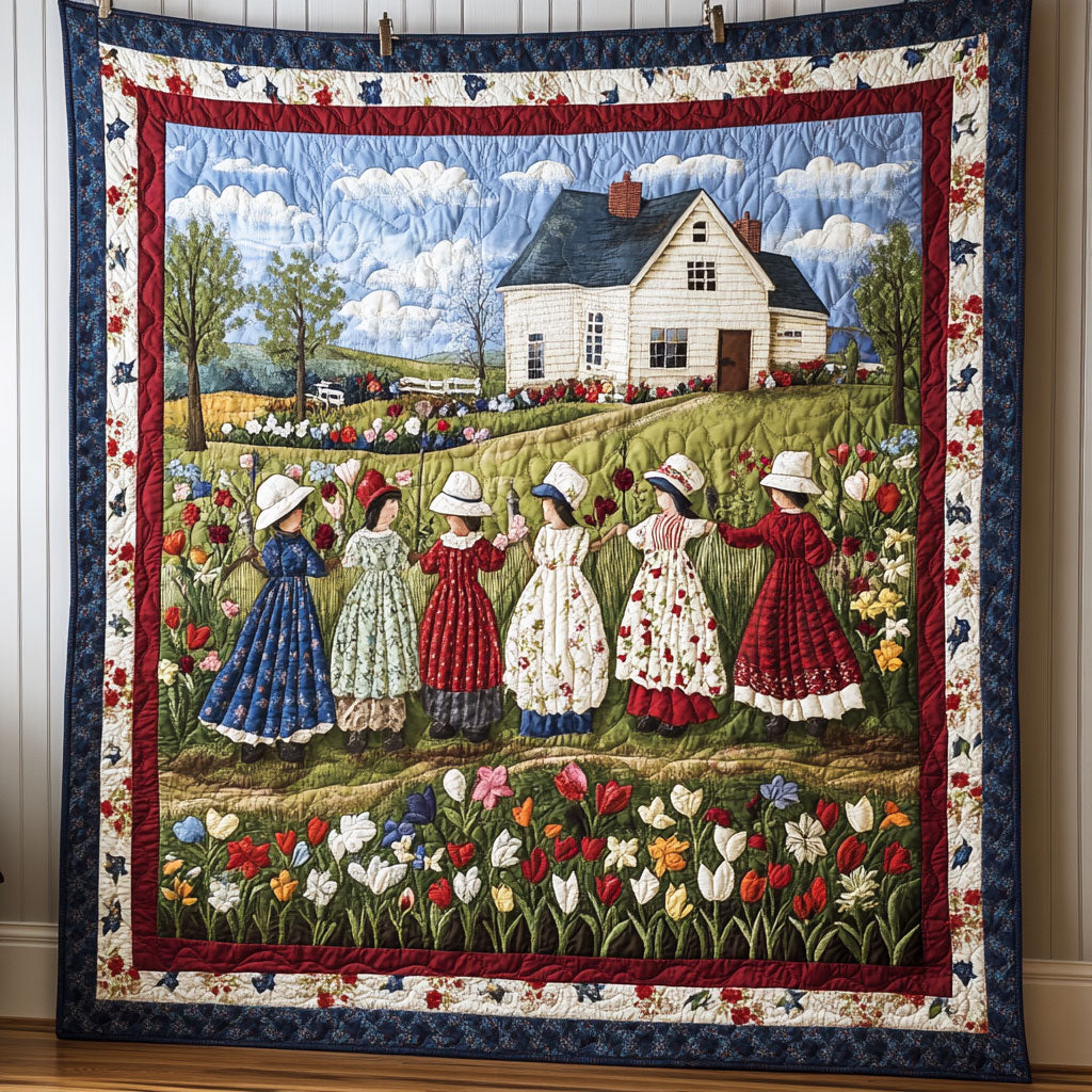 Cozy Storybook Village WJ2003015CL Quilt