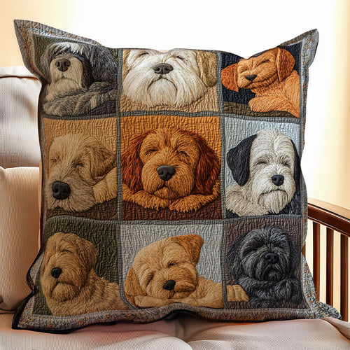 Cute Dog Sleeping WX1902014CL Quilt Pillow Case