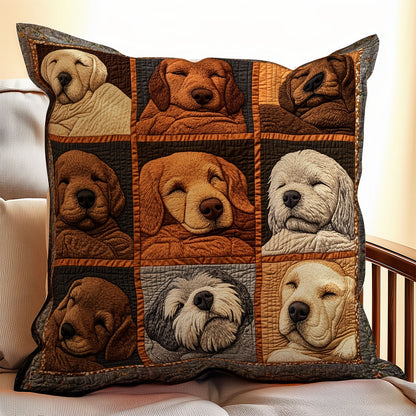 Cute Dog Sleeping WX1902016CL Quilt Pillow Case