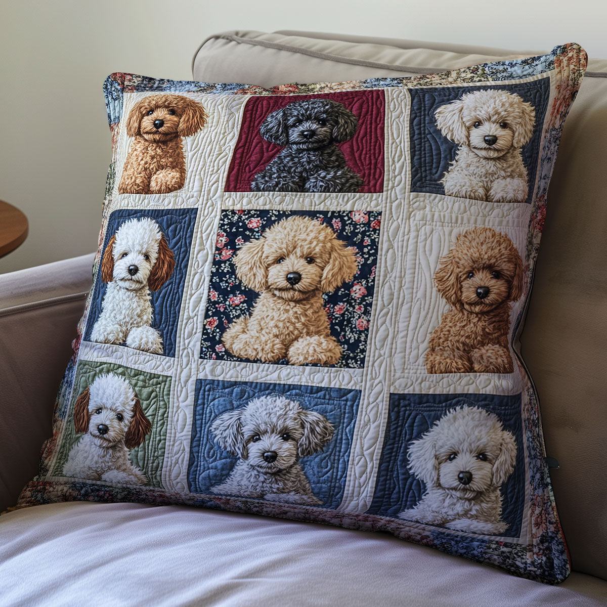 Cute Poddle WX2101066CL Quilt Pillow Case