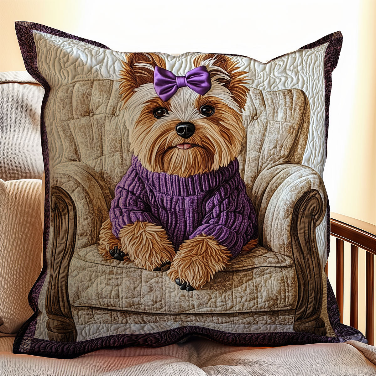 Cute Shih Tzu WX1902021CL Quilt Pillow Case