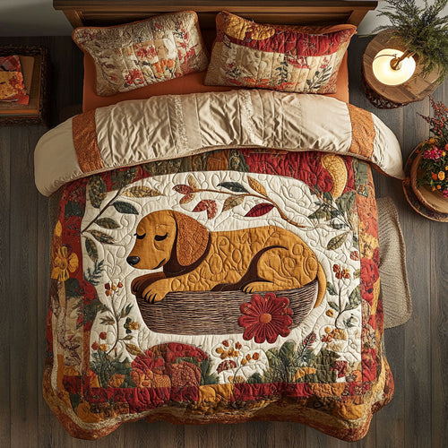 Dachshund Basket YR2601027CL Duvet Cover Set