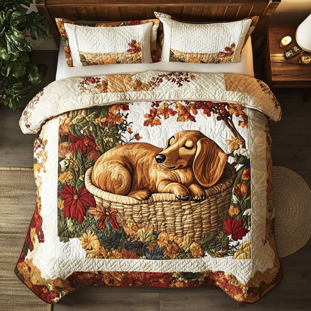 Dachshund's Autumn YR2601029CL Duvet Cover Set